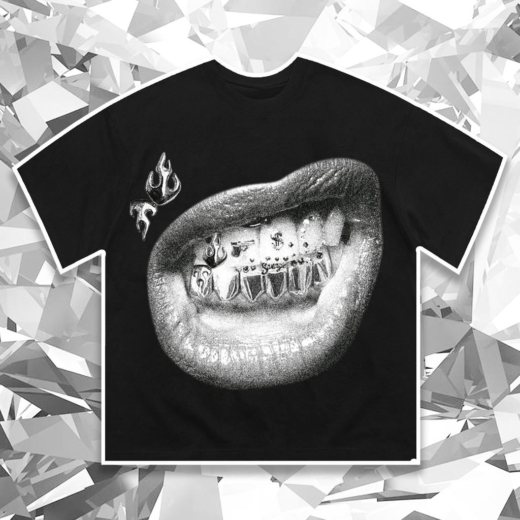 Harajuku Streetwear Men's T-Shirt Women's Clothing Y2K Goth Graphic Print Short Sleeve Vintage Fashionable Oversize Casual