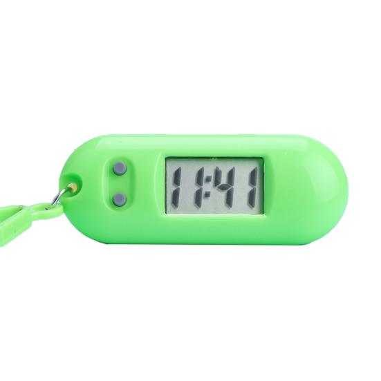 Electronic Clock Silent Display Portable Student LCD Digital Exam Study Desktop Clock Keychain