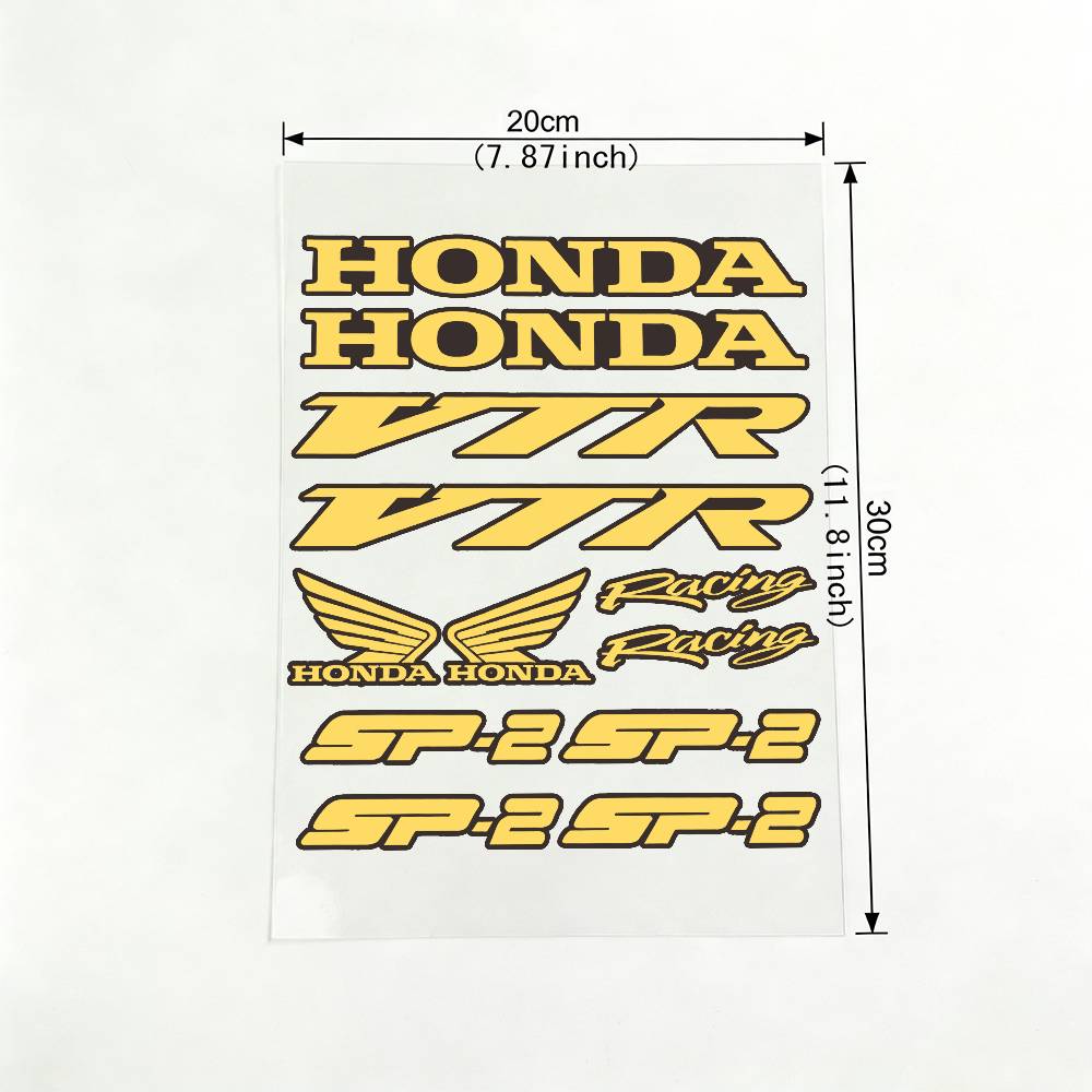 For HONDA VPR SP2 18 Colors Reflective Motorcycle Stickers Waterproof Vinyl Decals For Motorbike Helmet Fuel Tank Bike TP6