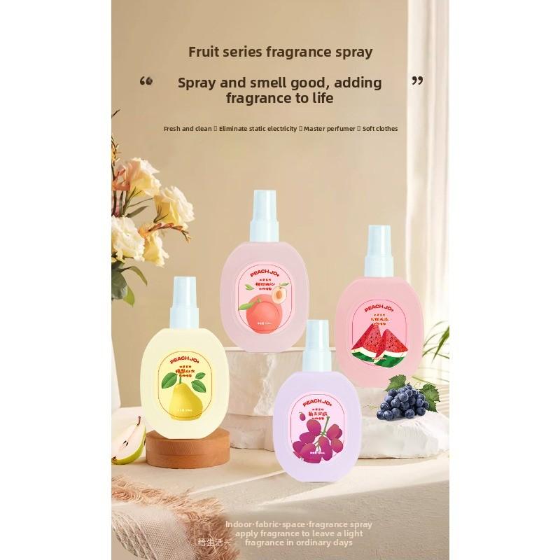Fruit Pear, Peach and Grape Scented Clothing Deodorizing Spray, Long-lasting and Light Fragrance for Both Men and Women