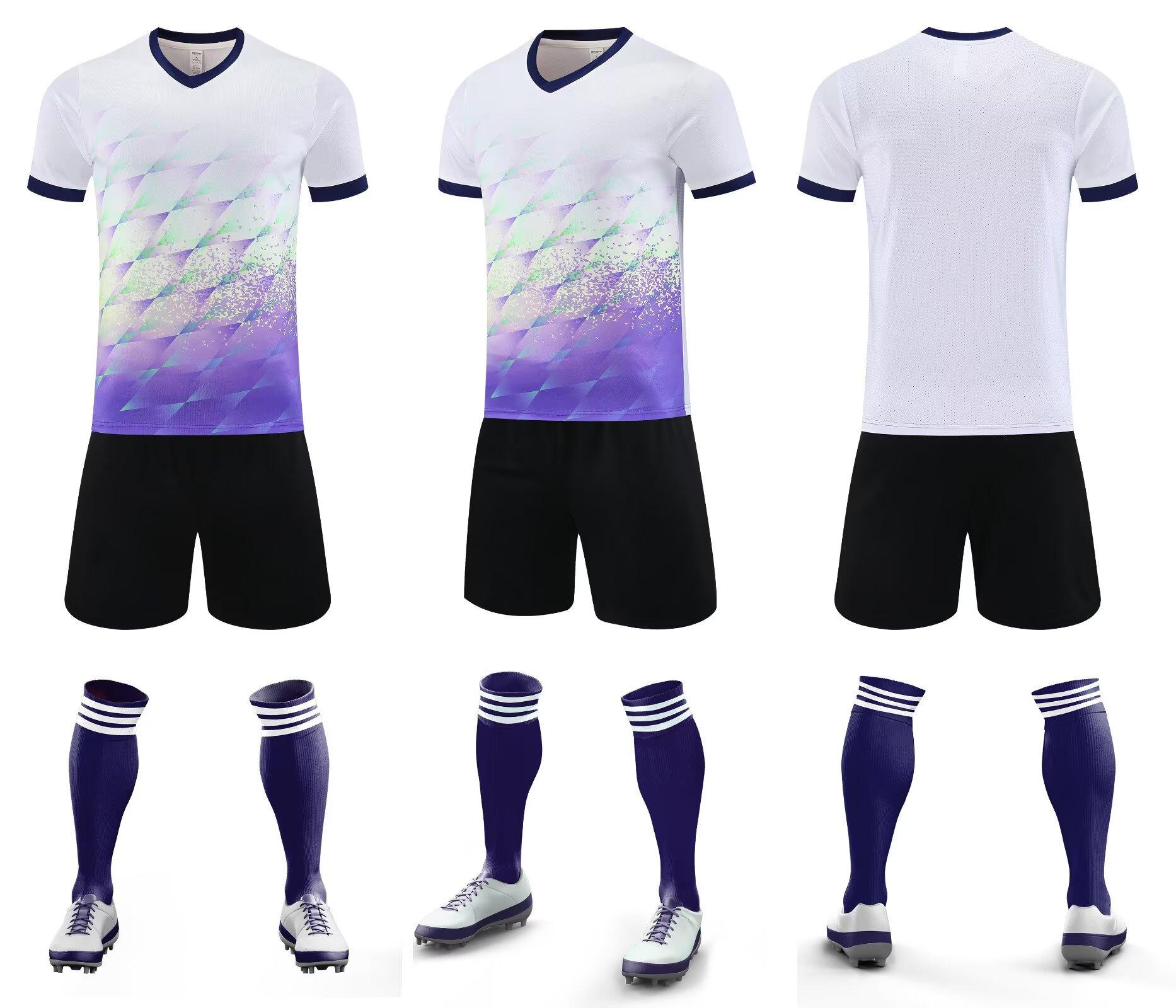 

Breathable Quick-dry Football Uniform Set for Adults & Kids - Perfect for Training & Competitions 2XS белый