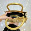 Lightweight Single-shoulder Bag, Crossbody Bag, Evening Bag, Studded with Diamonds, High-end, Large-capacity Handbag