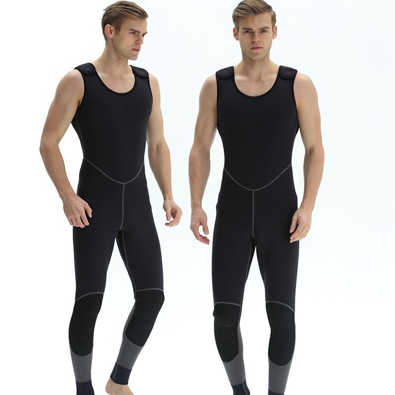 3mm Neoprene Wetsuit Pants With Suspender Straps Snorkeling Diving Surfing Swimming Men Adult