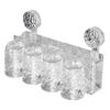 Wall-Mounted Suction Cup Toothbrush & Toothpaste Holder Set with Tooth Squeezer and Cup for Family Bathrooms