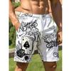 American Men's Summer Poker Sieve Mother Graffiti Printed Soft Breathable Drawstring Shorts Outdoor Street Style Pants