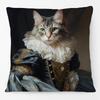Renaissance Katze Malerei Cavalier King Charles Spaniel Malteser Hund Druck Kissenbezug Kissenhülle