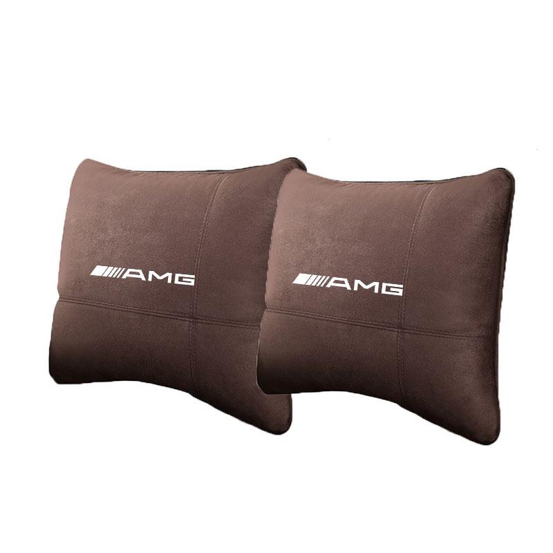 EKR2  For Mercedes Benz W205 W177 W212 W213 W221 W220 W176 ML GT AMG Car Headrest Neck Support Seat Lumbar Cushion Soft Neck Pillow