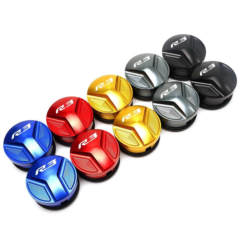 CNC Aluminum Motorcycle Frame Hole Cover Protective Cap For Yamaha Yzf R3 MT03 MT-03 2018    2022 2023