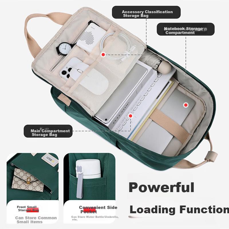BRINCH Laptop Backpack for Men and Women, Compatible with Xiaomi and Huawei 15.6/16 Inch Business Travel Laptop Bag