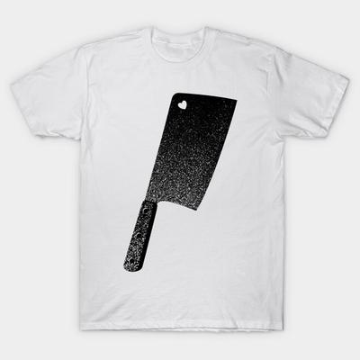 Camiseta Mujer Cuchillo de Carne del Amor Estampado Harajuku Kawaii Camiseta Verano Manga Corta Camiseta de Mujer Top