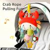 New Baby Bed Hanging Drawstring Toy Newborn Baby Stroller Toy Cute Animal Educational Toys Hand Grip Plush Bebe Fun Bedtime Toys