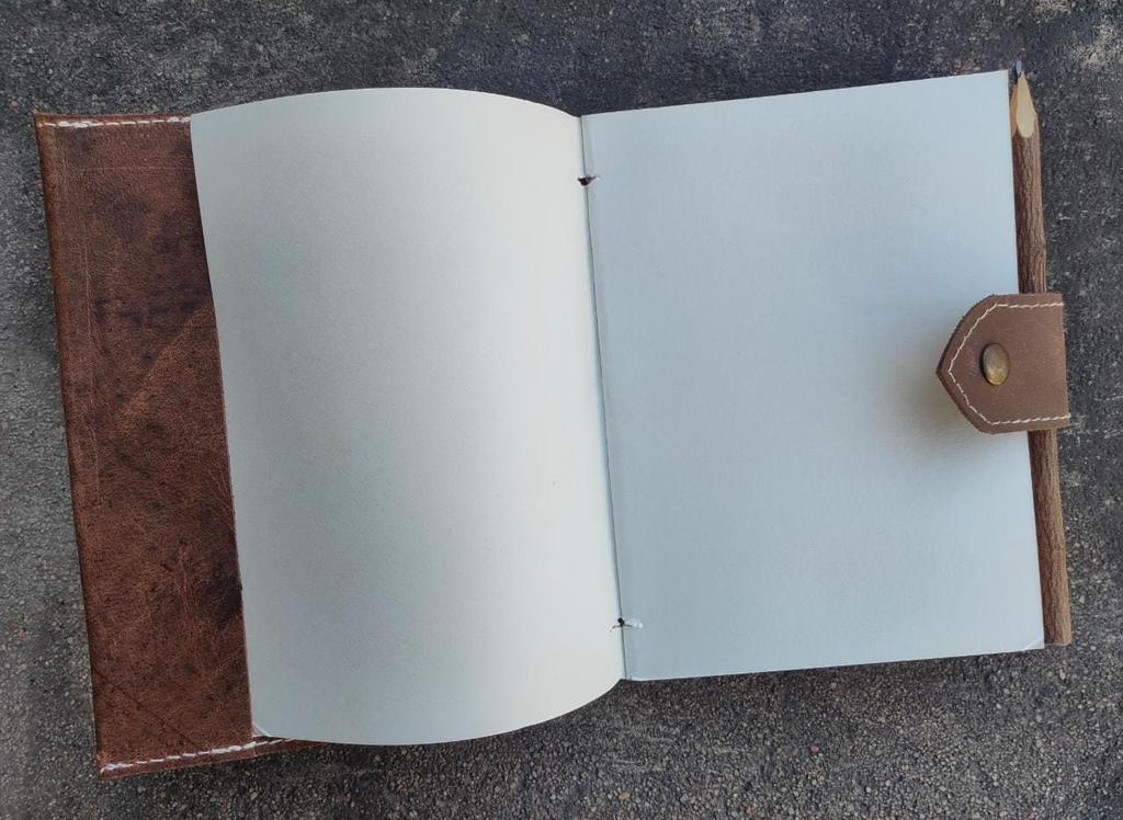 Personalized Faux Leather Refillable Journal: Rustic Travel Diary