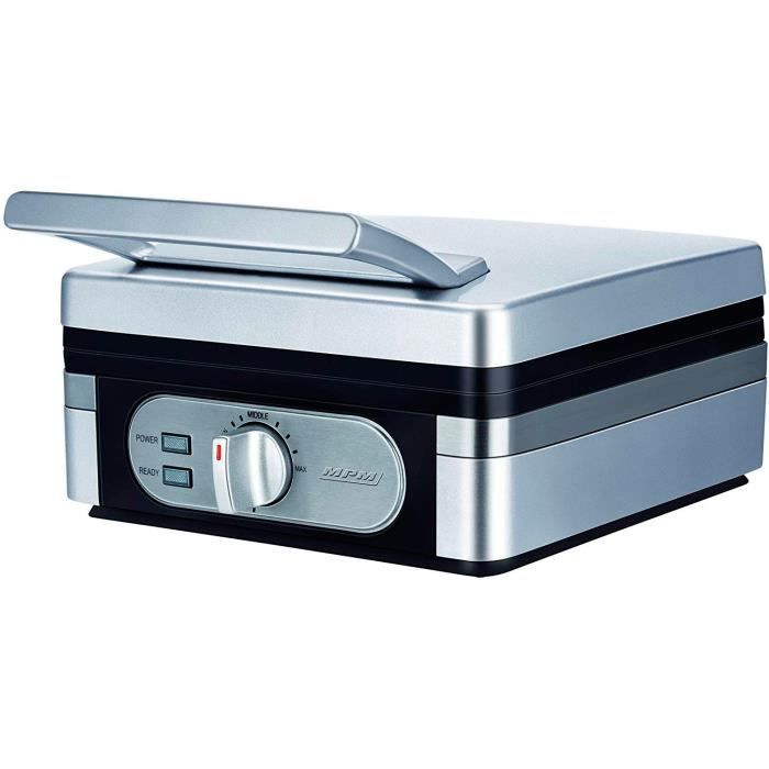 Gaufrier Belge machine à gaufres revêtement Anti-Adhésif MPM MGO 131400WPlata