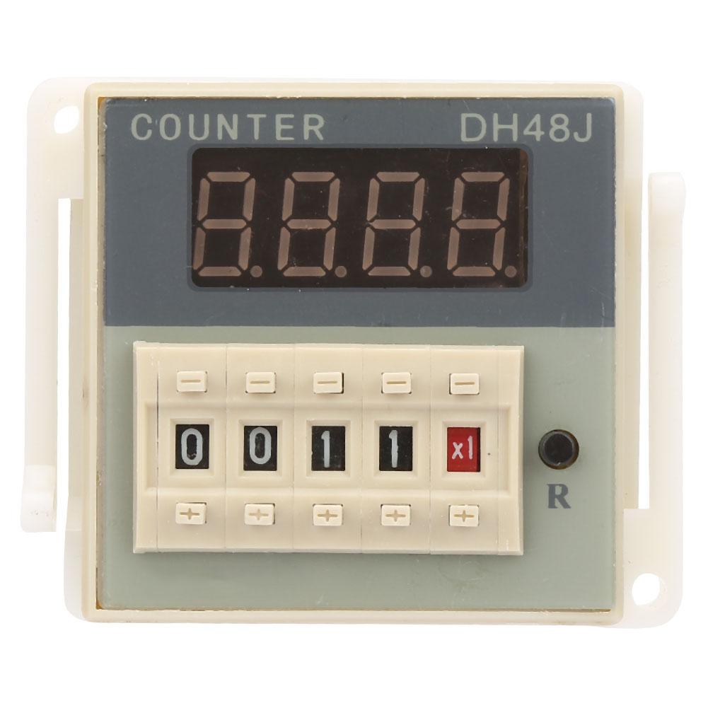 O111ROM DH48J 8 LCD Digital Electronic Counter 8 Pins Delay Time Relay 0 999900(12VAC DC)