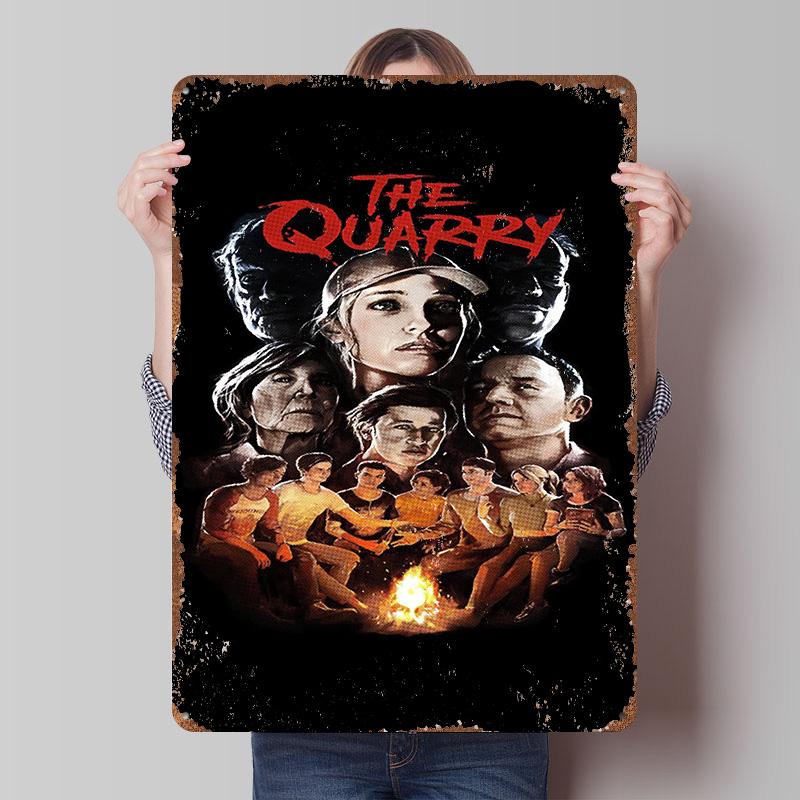 

The Quarry Game Printed Poster Customized Wall Art Retro Vintage Metal Tin Signs for Office Decoration Room Wand Deko Home Decor 7.9x11.8In(20x30cm)