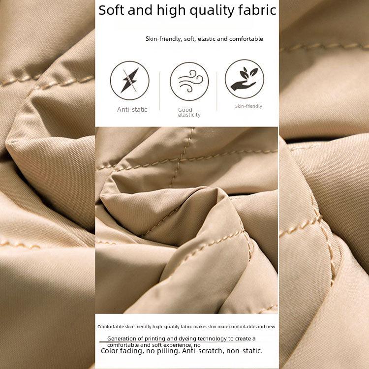 Damen Baumwollhose mit hohem Bund und weitem Bein - Übergröße, warm, dick für Herbst/Winter 2025