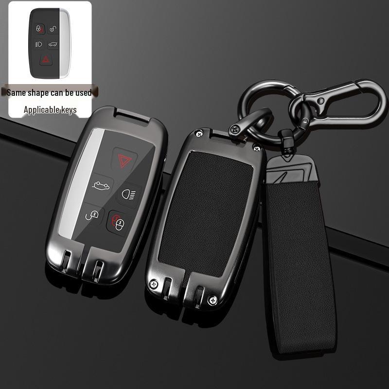 Land Rover Key Case for Range Rover, Defender, Velar, Evoque, Discovery 4, Freelander, and Discovery 5 - Metal Car Key Bag.