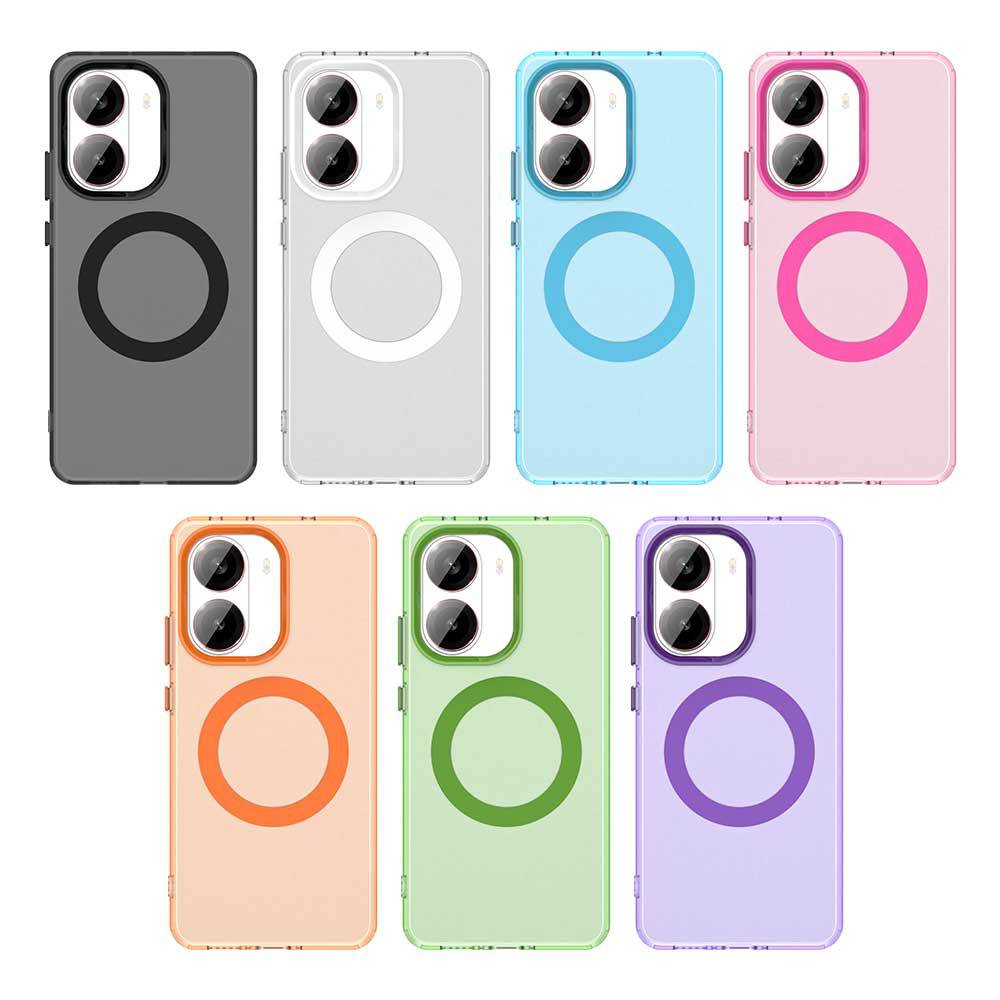 For POCO X7 Pro Candy Color Magnetic Matte Phone Case For POCO X7 M6 F6 X6 Pro Translucent Cover For POCO X6 Pro Shockproof Case