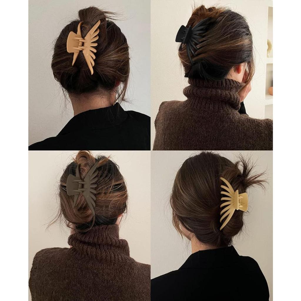 1pc Frosted Power Hair Clips, Simple and Fashionable Hair Fixing Clips, Hair Accessories for Women