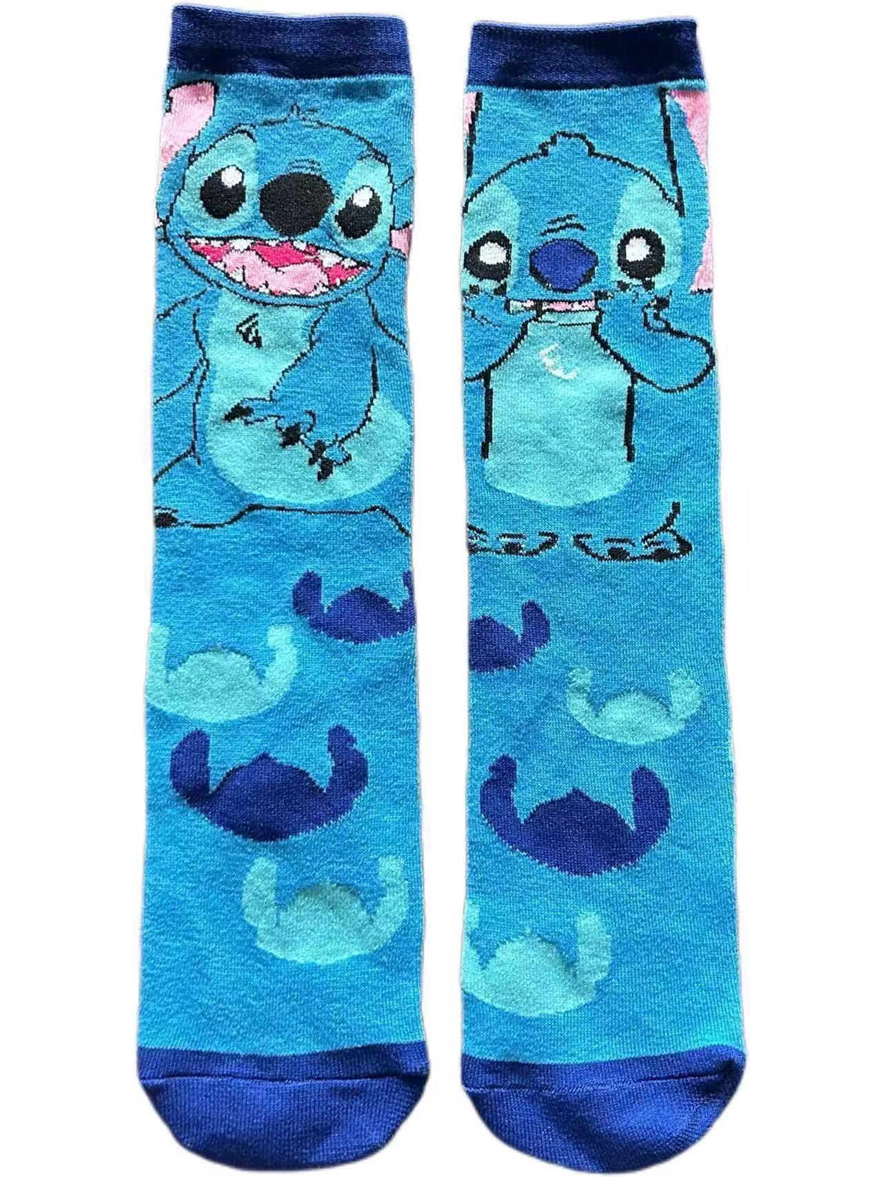 Trendy Cartoon Stitch Socks - Popular Style for Internet Celebrities