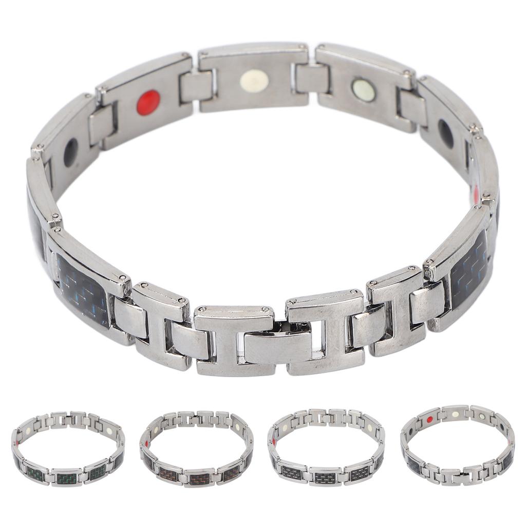 Náramek z titanové oceli s uhlíkovými vlákny Náramky pro úlevu od bolesti při artritidě Dárkový nástroj pro každodenní nošení