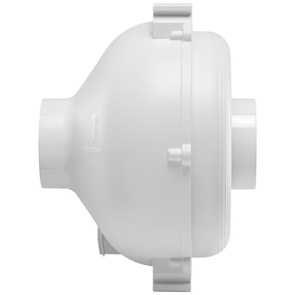 4" to 4.5" Radon Mitigation Fan System Kit Quiet 190 CFM Inline Duct Fan