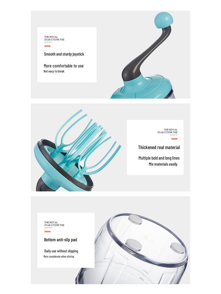 Ruční otočný šlehač: Kuchyňský šlehač vajec a smetany