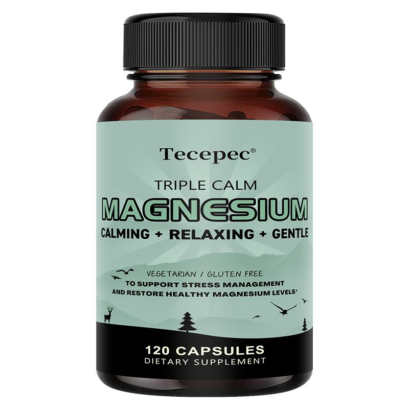 Triple Magnesium 150 Mg Dietary Supplement, Taurate+ Glycinate+ Malate, 120 Capsules 120 Capsules