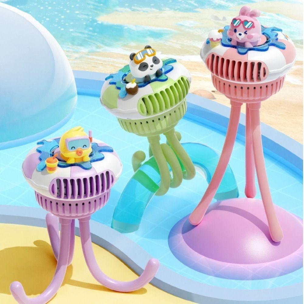 Octopus Portable Baby Stroller Fan USB Rechargeable Handheld Electric Fan Outdoor Small Fan  Home