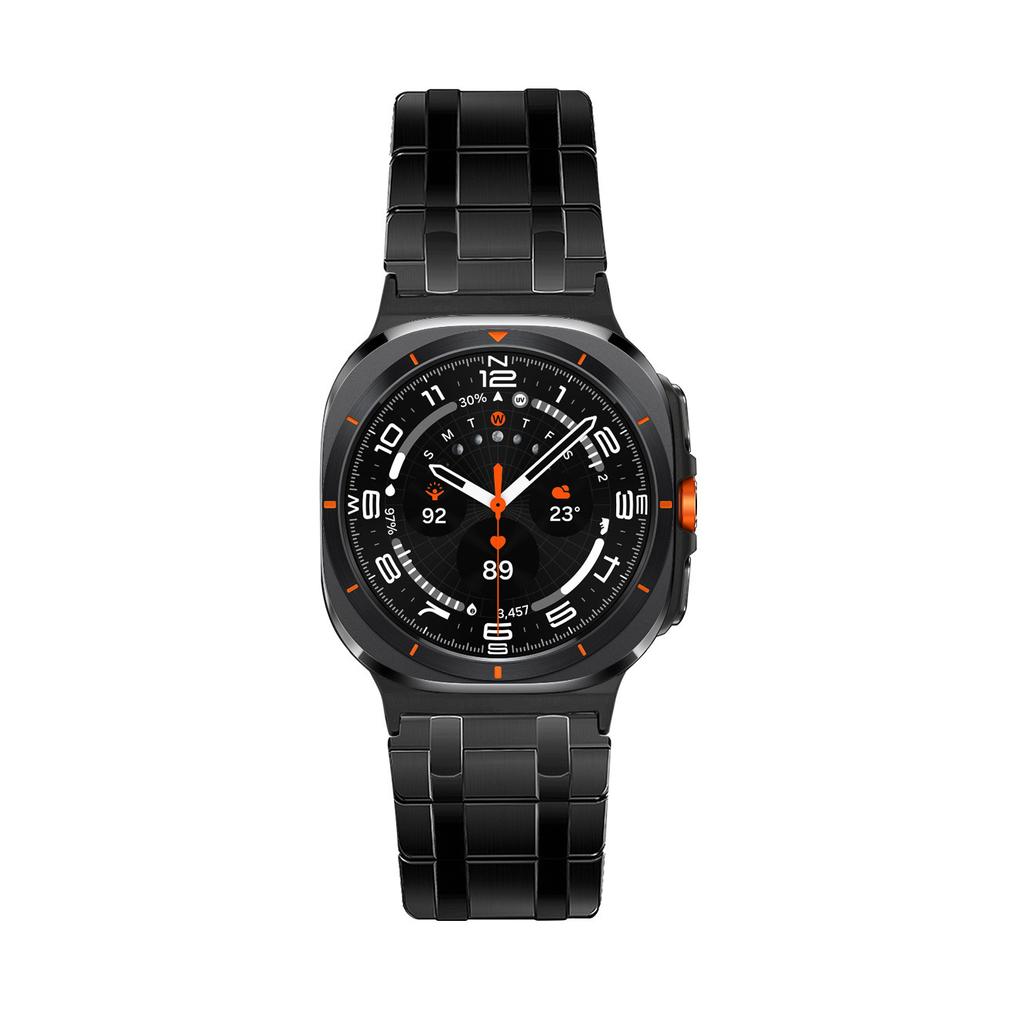 Magnetisches Uhrenarmband für Samsung Galaxy Watch8 Classic 46mm/8 44mm/40mm Doppelreihen-Design Edelstahl Metallarmband