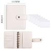 A7 Crocodile Pattern Leather Budget Binder Notebook Cash Envelopes System Set Binder Pockets Money Budget Saving Bill Organizer