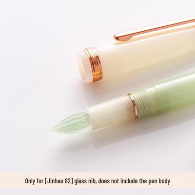 CaiMo JinHao 82 Pennino in Vetro Lucidato a Mano Extra Fine Pennino a Immersione con Accessori di Modifica.