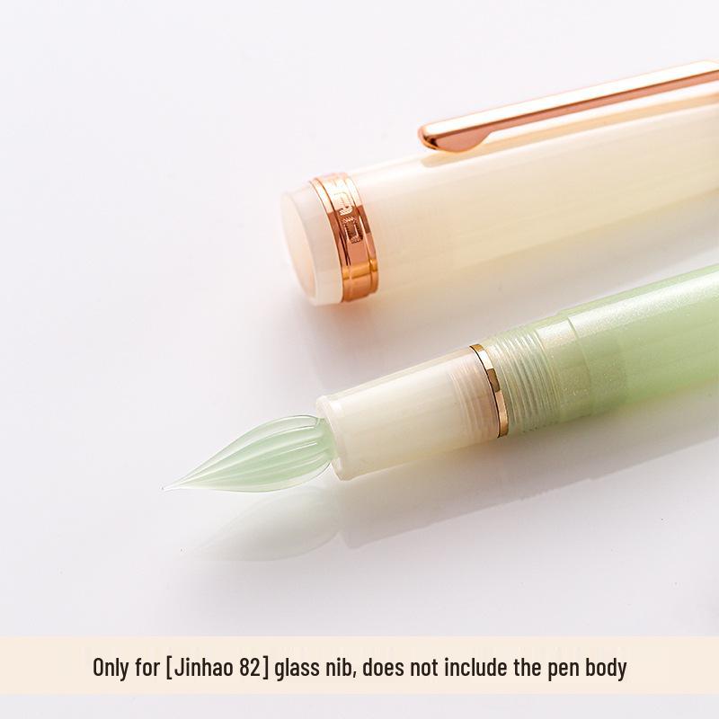 CaiMo JinHao 82 Hand-Polished Glass Nib Extra Fine Dip Fountain Pen with Modification Accessories.