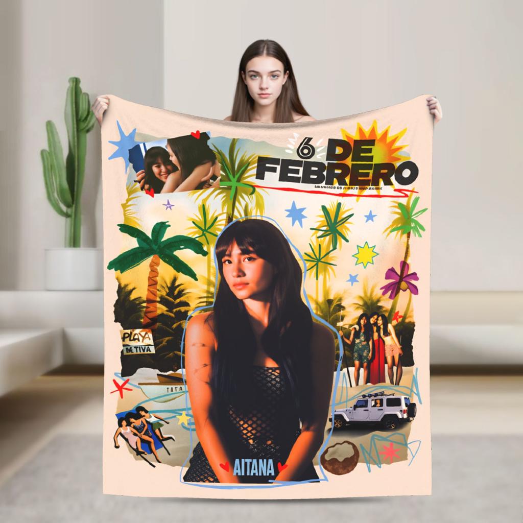 Aitanaed Sänger Decke Spanische Kunst Warme Weiche Ästhetische Plüschdecke Für Draußen Reisen Flanell Tagesdecke Bettbezug