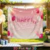 Party Backdrop Happy Birthday Birthday Pink Photo Booth Background Front Door Decor