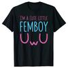 Cute Little Femboy Graphic Tee Cotton Crew Neck Short Sleeve TShirt Unisex Casual Unisex