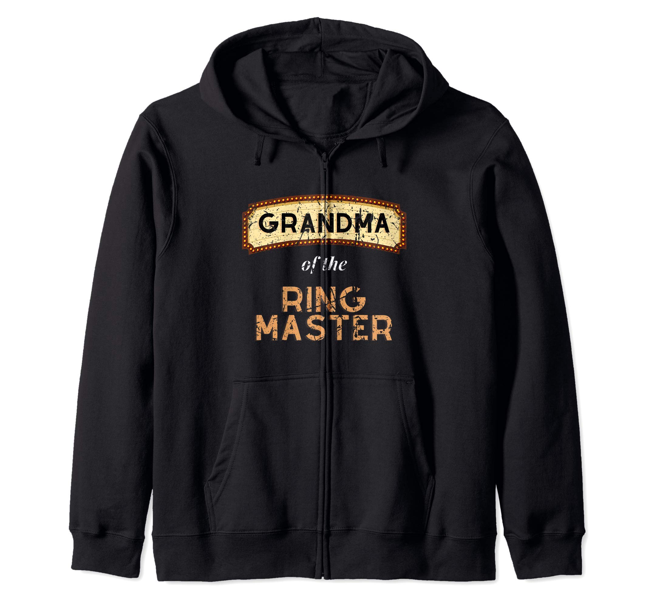 

Ringmaster Vintage Circus Party Carnival Tent Grandma Zip Hoodie