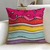 Cloud Background Pattern Cushion Cover Soft  EasyWash Pillow Case  Versatile for Couch Bed Travel and Office