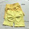 European & American High-Waist Tummy-Control Peach Butt Sports Shorts: Slimming, Quick-Dry Yoga & Running Gear