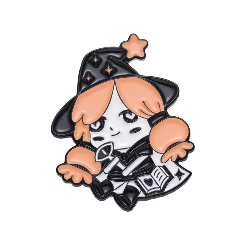Cartoon Character Adorable Brooch Magical Elf Charming Alloy Pin For Bags Accessories And