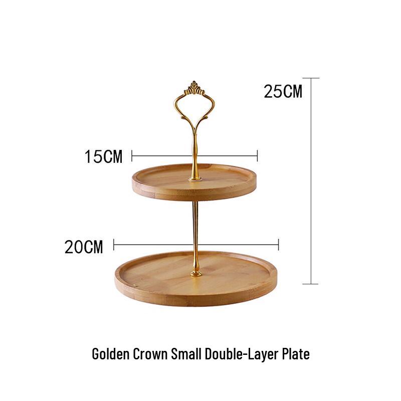 Bamboo Dessert Display Stands & Cake Trays