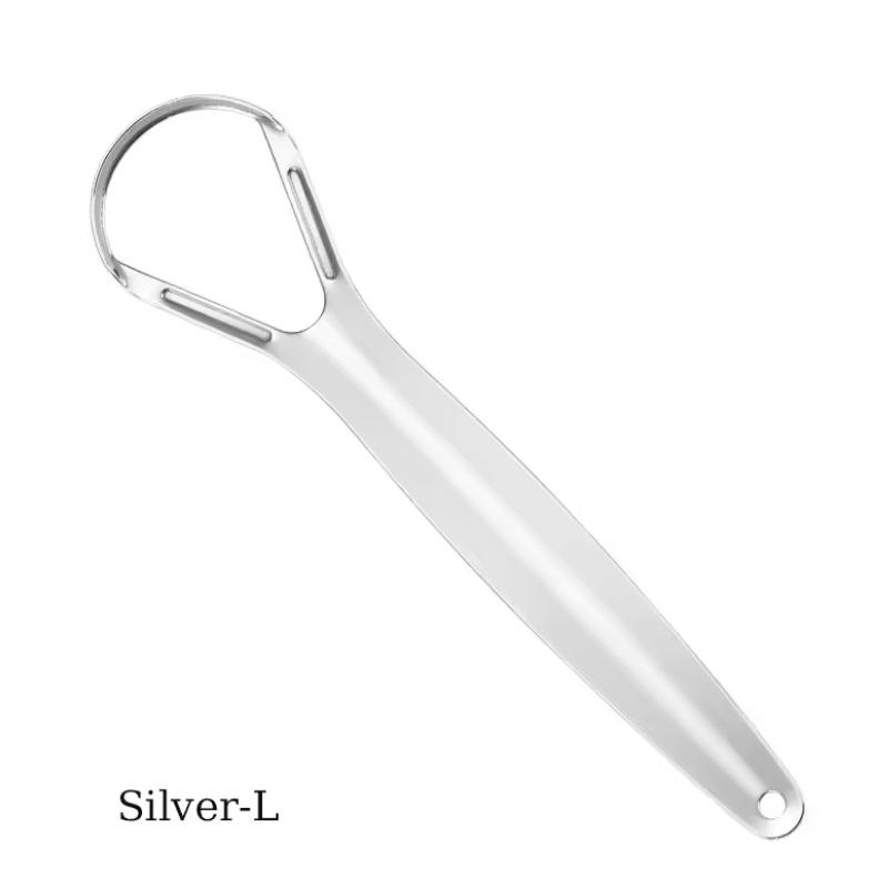 Tongue scraper Stainless Steel Tongue Scraper Cleaner Fresh Breath Cleaning Coated Tongue Oral Hygiene Care Tools Reusable