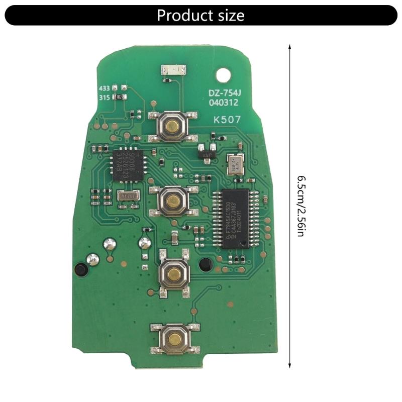 Adjustable 315MHz to 433MHz PCB Board Double Band Car Key Reprogramming Tool Automotive Key Programming Board for Car