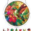Acrylic Jigsaw Puzzle Suncatcher 83 Pieces-Emerald Flame Hummingbird, DIY Acrylic Puzzle Sun Catcher, Window&Garden Decor, Unique Gifts for Mom