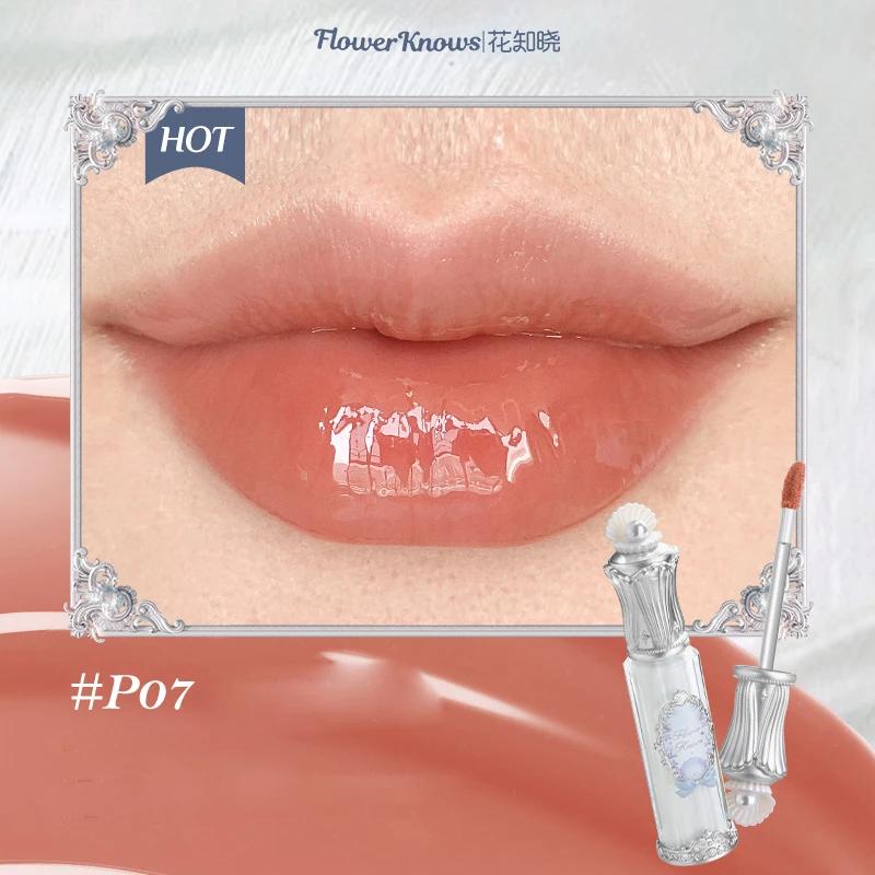 Flower Knows Řada Letní Noc Zrcadlový Lesk na Rty Vytvářející Film Balzám na Rty Hydratační Dlouhotrvající Nelepivý VŠECHNY Rty Make-up