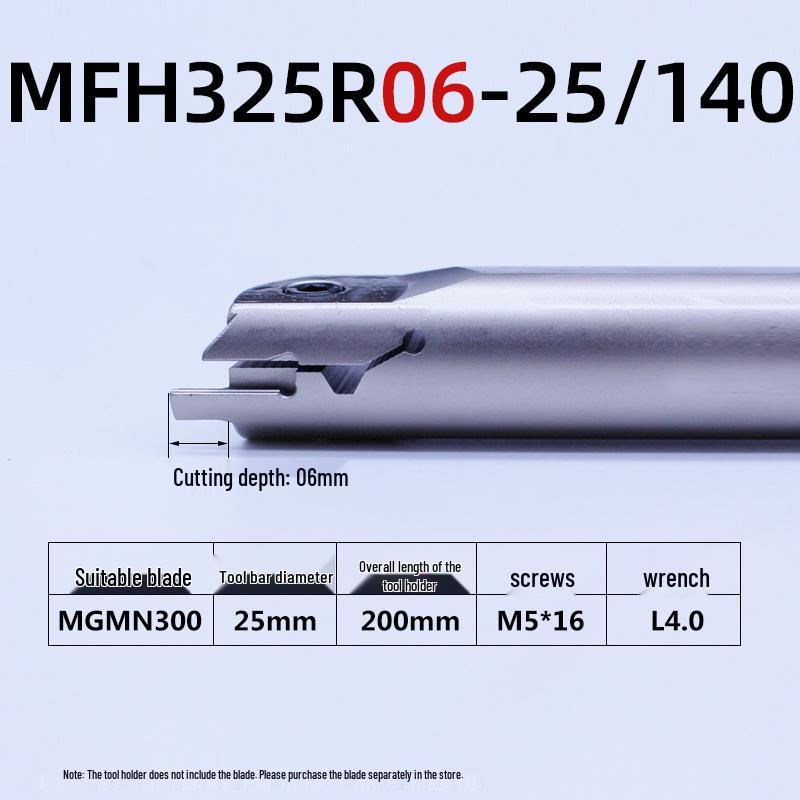 Inner Hole Face Grooving Tool Holder MFHR/L Flat 320/420/325/425 Groove Tool, Spring Steel