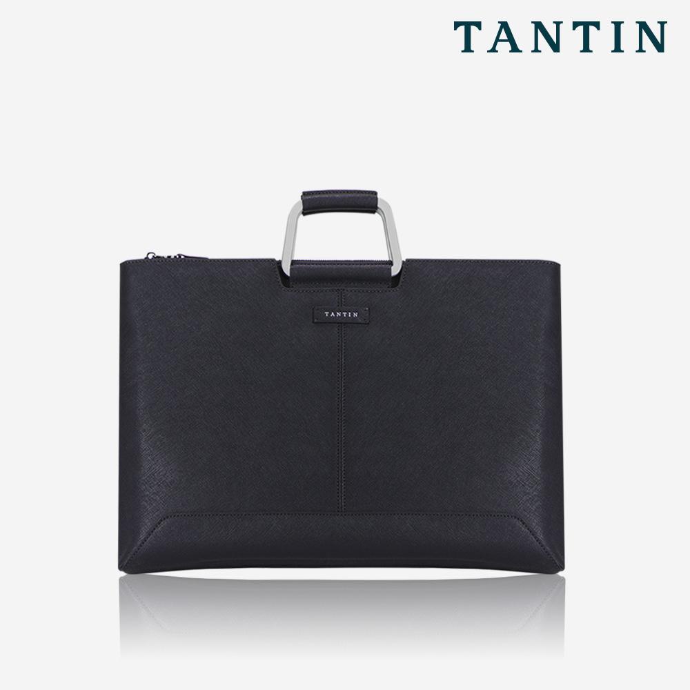 Tantin Taylor Men'S Leather Briefcase T11003 Navy Medium