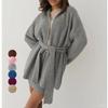 Oversized Knit Cardigan Women Fall Winter Soft Warm Loose Fit Long Sleeve Open Front Sweater With Belt