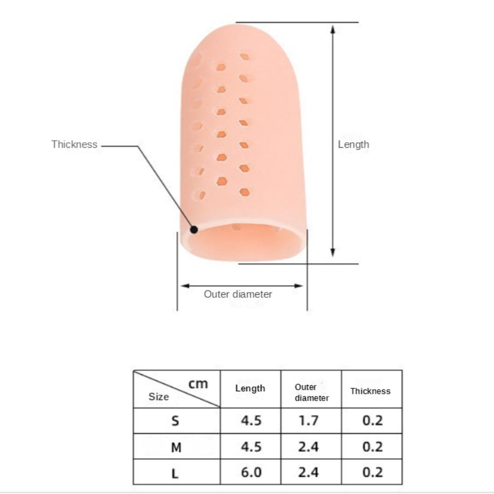 2\5 Stück Weiche Silikon Fingerprotektor Gelröhrchen Kleiner Zehenschutz Hühneraugen Schmerzlinderung Ärmelüberzug Zehentrenner Fußpflege Werkzeug