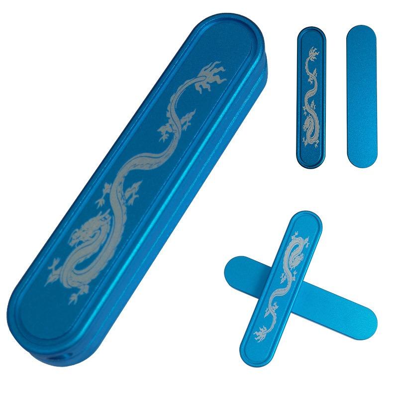 Magnetic Push Card Mechanical Slider Stress Reducing Toys Haptic Coin Antistresse Metal EDC Sensory Mini Fidget Decompression